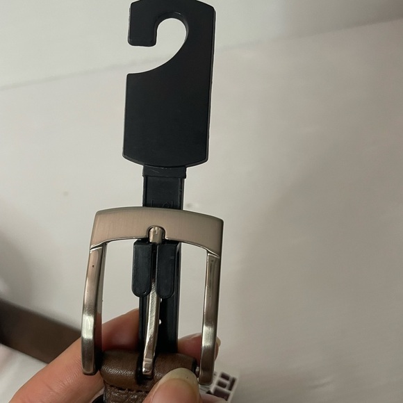 Trafalgar Potomac Brown Italian Leather Belt size 36 NWT - Picture 4 of 9